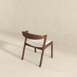 Dakota Solid Wood Cream Velvet Dining Chair (Set Of 2) by Ashcroft Imports at Eve Furniture