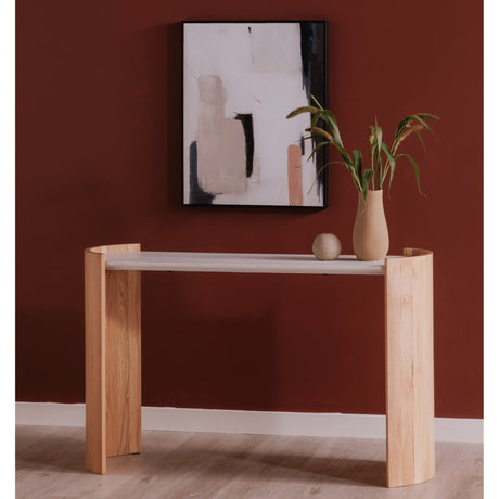 Dala White Console Table by MOES at Eve Furniture