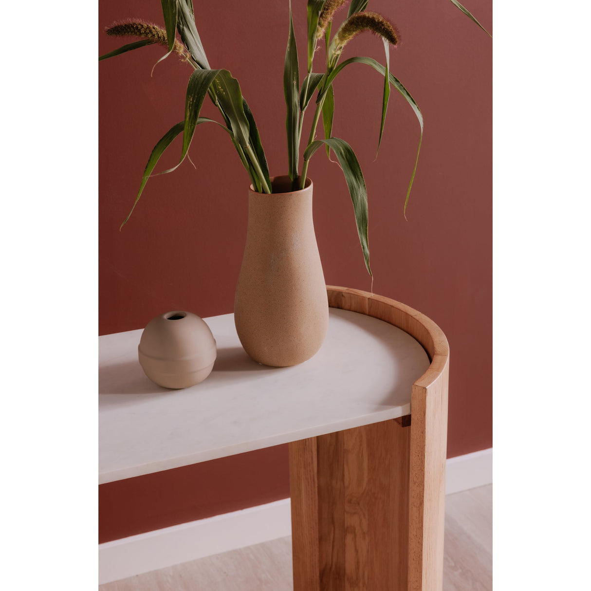 Dala White Console Table by Moe's Home at Eve Furniture