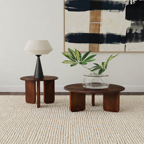 Dale Brown 2-Piece Solid Wood Coffee and End Table Set by Coaster at Eve Furniture