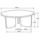 Dale Brown 3-Piece Solid Wood Coffee and End Table Set by Coaster at Eve Furniture