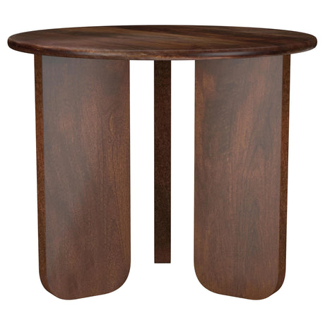 Dale Brown Round Solid Mango Wood Side End Table by Coaster at Eve Furniture