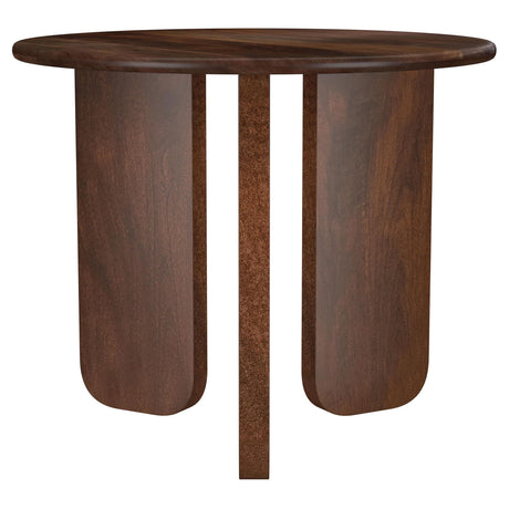 Dale Brown Round Solid Mango Wood Side End Table by Coaster at Eve Furniture