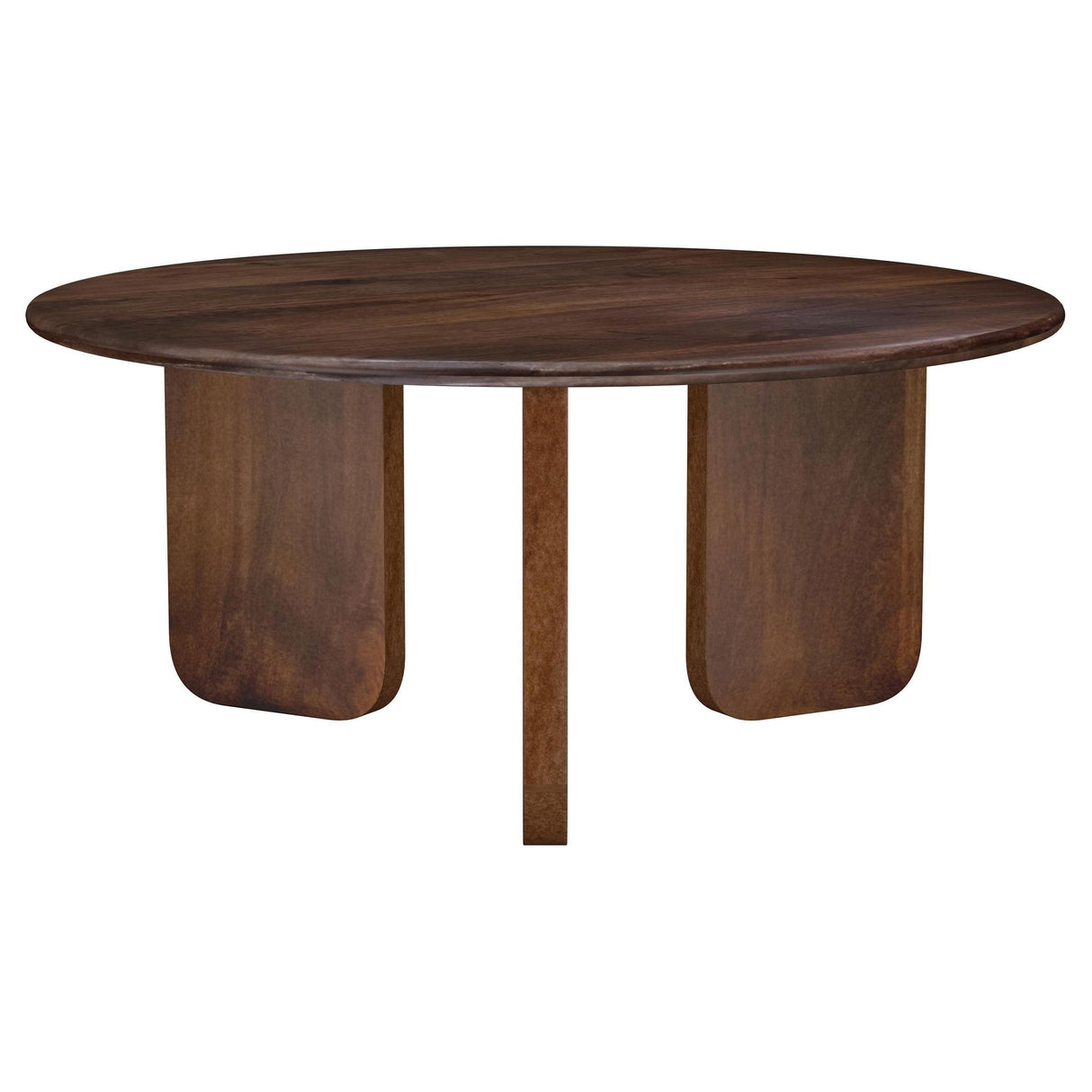 Dale Round Solid Mango Wood Coffee Table Brown by Coaster at Eve Furniture