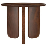 Dale Round Solid Mango Wood Side End Table Brown