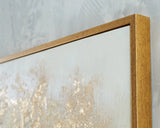 Dalewick Brown/Gray/Gold Finish Wall Art by Ashley at Eve Furniture