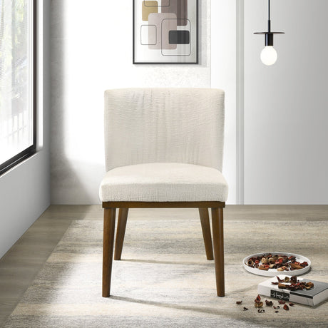 Daley White Fabric Dining Chair (Set Of 2) by Ashcroft Furniture at Eve Furniture
