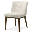 Daley White Fabric Dining Chair (Set Of 2) by Ashcroft Imports at Eve Furniture