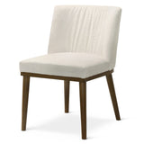 Daley White Fabric Dining Chair (Set Of 2) by Ashcroft Imports at Eve Furniture