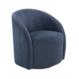 Dalhart Blue Swivel Chair by Homelegance at Eve Furniture