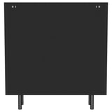 Dalia Black 2-Door Accent Storage Cabinet with Shelving by Coaster at Eve Furniture