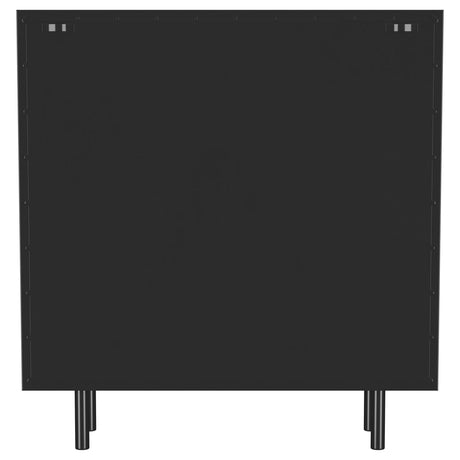 Dalia Black 2-Door Accent Storage Cabinet with Shelving by Coaster at Eve Furniture