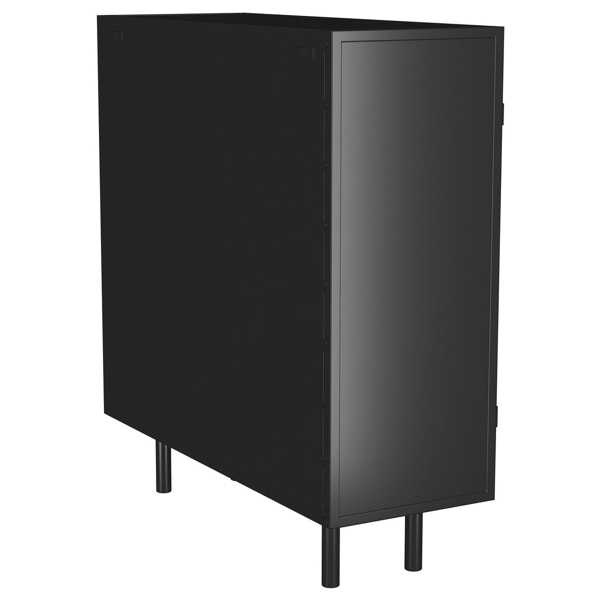 Dalia Black 2-Door Accent Storage Cabinet with Shelving by Coaster at Eve Furniture