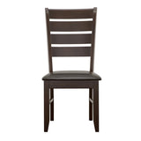 Dalila Cappuccino and Black Ladder Back Side Chairs, Set of 2 by Coaster at Eve Furniture