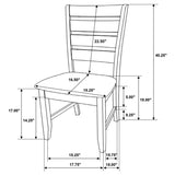 Dalila Cappuccino/Black 5-Piece Dining Set by Coaster at Eve Furniture