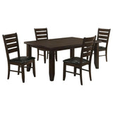Dalila Cappuccino/Black 5-Piece Dining Set by Coaster at Eve Furniture