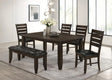 Dalila Cappuccino/Black 6-Piece Dining Set by Coaster at Eve Furniture