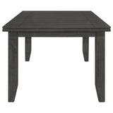 Dalila Dark Gray Rectangular Plank Top Dining Table by Coaster at Eve Furniture
