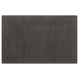 Dalila Dark Gray Rectangular Plank Top Dining Table by Coaster at Eve Furniture