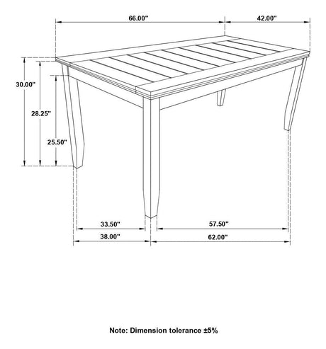 Dalila Gray/Dark Gray 6-Piece Rectangular Dining Set by Coaster at Eve Furniture
