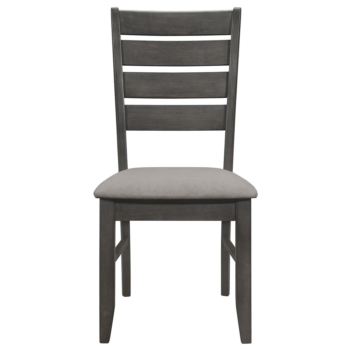 Dalila Gray/Dark Gray Ladder Back Side Chair, Set of 2 by Coaster at Eve Furniture