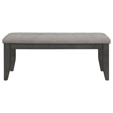 Dalila Gray/Dark Gray Padded Cushion Bench by Coaster at Eve Furniture