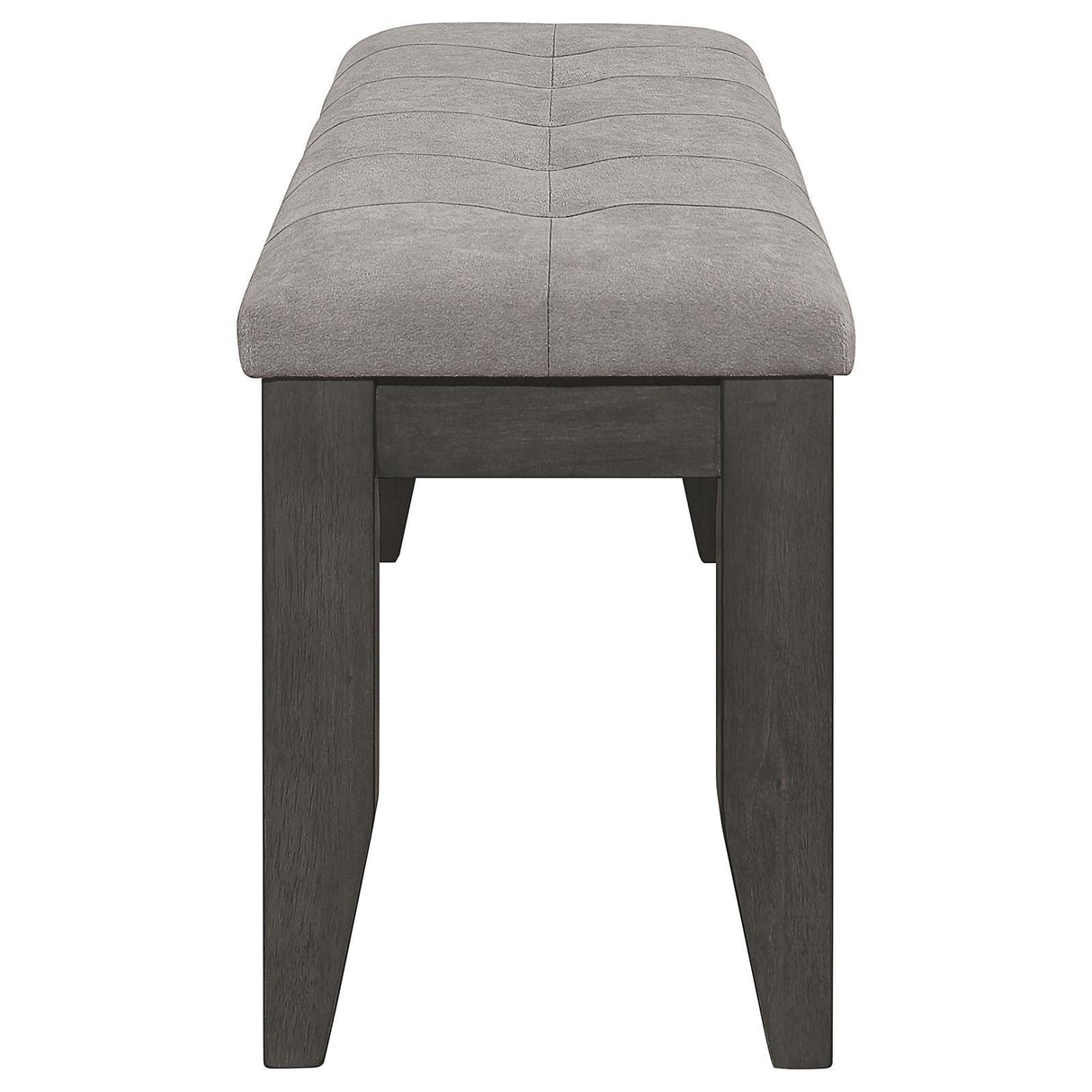 Dalila Gray/Dark Gray Padded Cushion Bench by Coaster at Eve Furniture