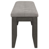 Dalila Gray/Dark Gray Padded Cushion Bench by Coaster at Eve Furniture