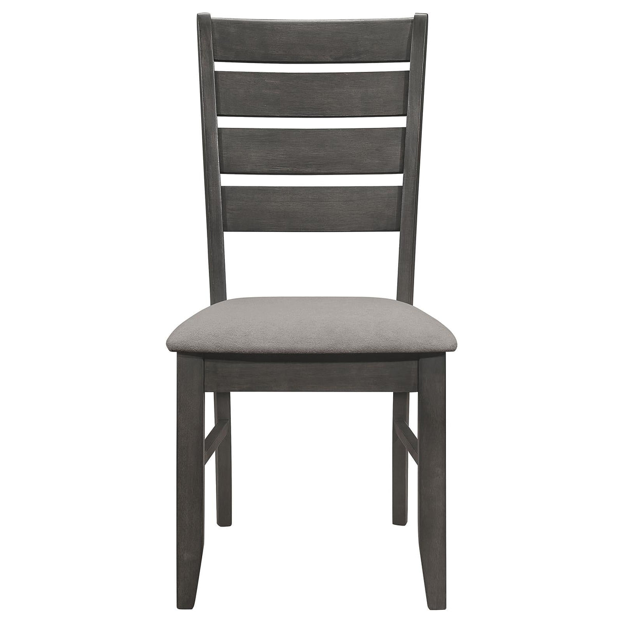 Dalila Gray/Dark Gray Ladder Back Side Chair, Set of 2