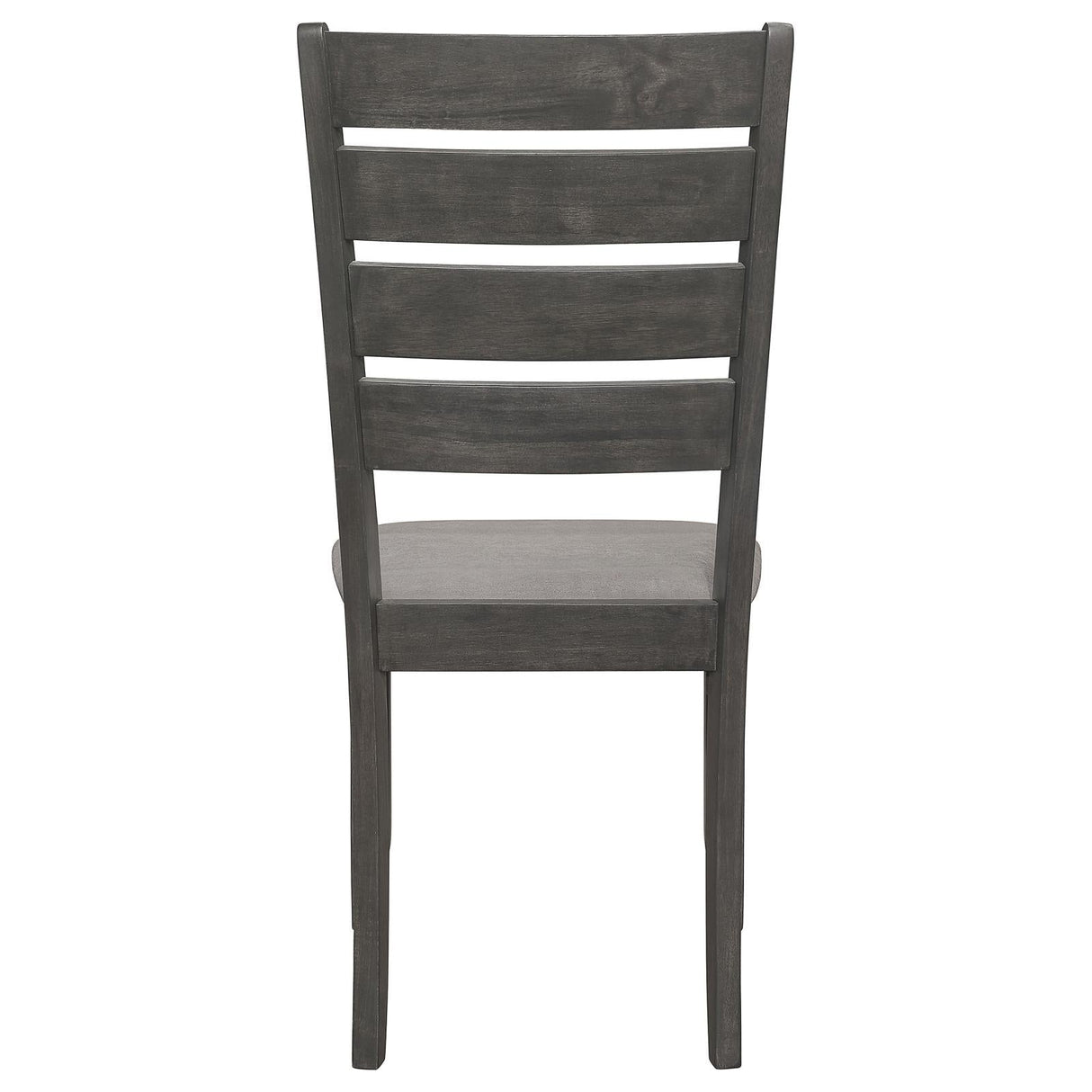 Dalila Gray/Dark Gray Ladder Back Side Chair, Set of 2