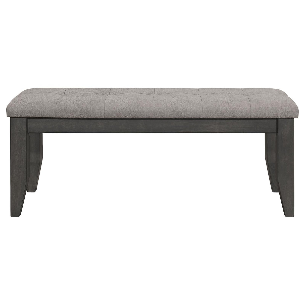 Dalila Gray/Dark Gray Padded Cushion Bench