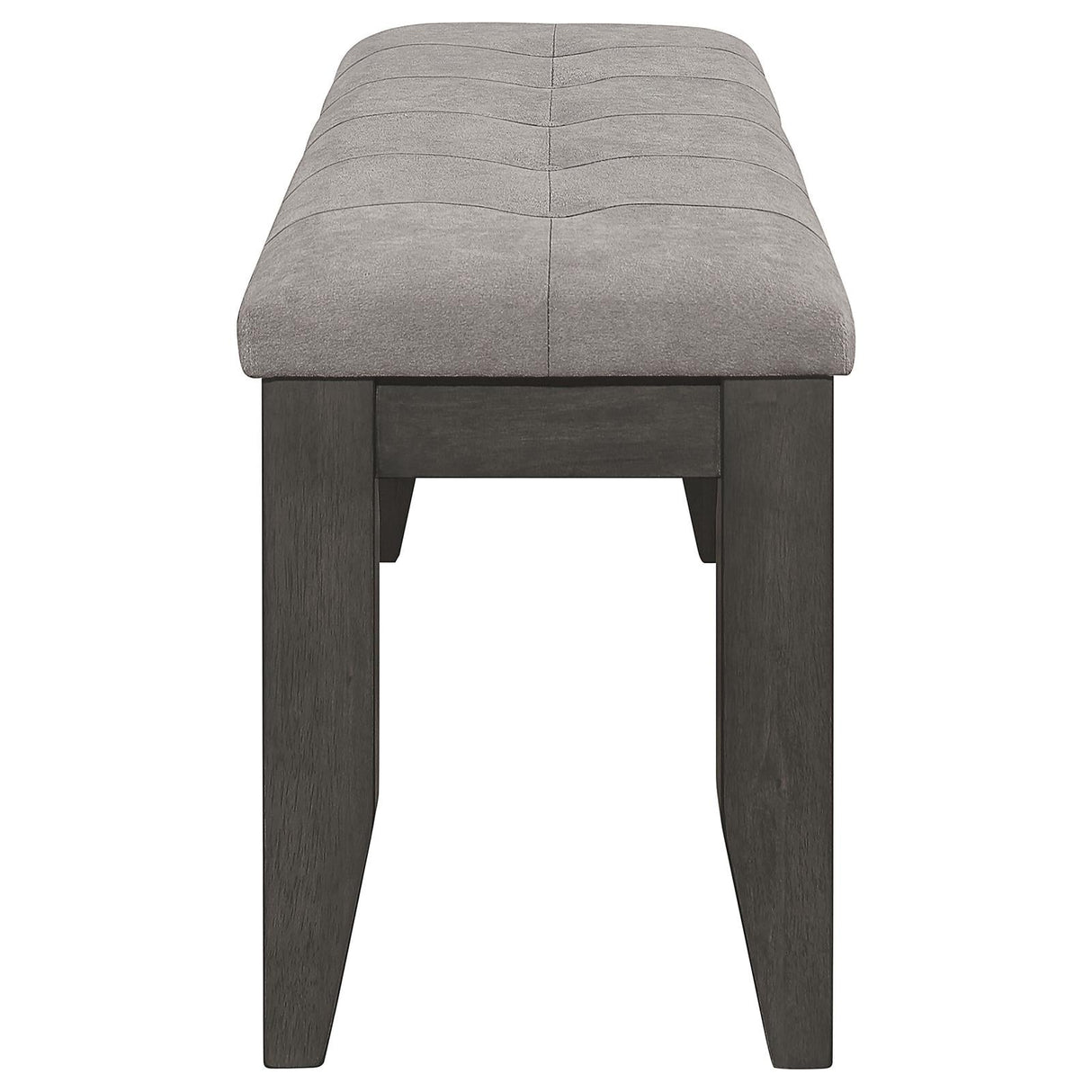 Dalila Gray/Dark Gray Padded Cushion Bench