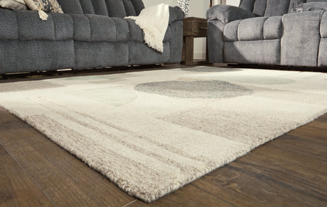 Dallane Linen/Blue/Green 5' x 7' Rug by Ashley at Eve Furniture