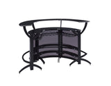 Dallas Smoke/Black Curved Bar Unit