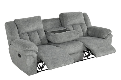 Dallas Gray 3-Piece Manual Reclining Set by Happy Homes at Eve Furniture