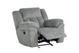 Dallas Gray 3-Piece Manual Reclining Set by Happy Homes at Eve Furniture