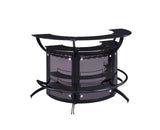 Dallas Smoke/Black Curved Bar Unit by Coaster at Eve Furniture