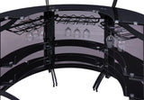Dallas Smoked/Black 3-Bottle Wine Rack Bar Unit by Coaster at Eve Furniture