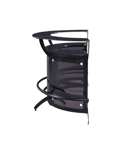 Dallas Smoked/Black 3-Bottle Wine Rack Bar Unit by Coaster at Eve Furniture