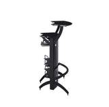 Dallas Smoked/Black 3-Bottle Wine Rack Bar Unit by Coaster at Eve Furniture