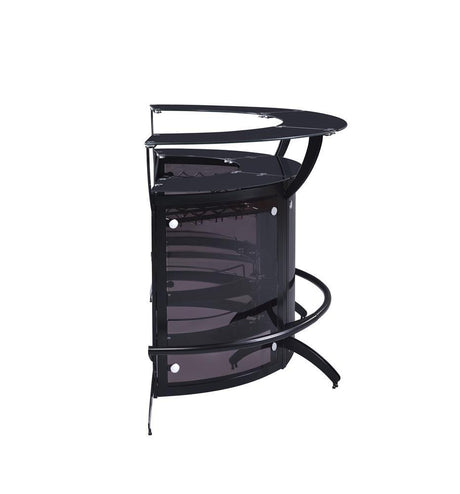Dallas Smoked/Black 3-Bottle Wine Rack Bar Unit by Coaster at Eve Furniture