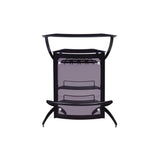 Dallas Smoked/Black 3-Bottle Wine Rack Bar Unit by Coaster at Eve Furniture