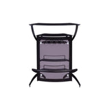 Dallas Smoked/Black 3-Bottle Wine Rack Bar Unit by Coaster at Eve Furniture
