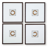 Dallbourne White/Gold Finish Wall Art (Set of 4) by Ashley at Eve Furniture