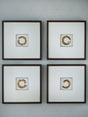 Dallbourne White/Gold Finish Wall Art (Set of 4) by Ashley at Eve Furniture