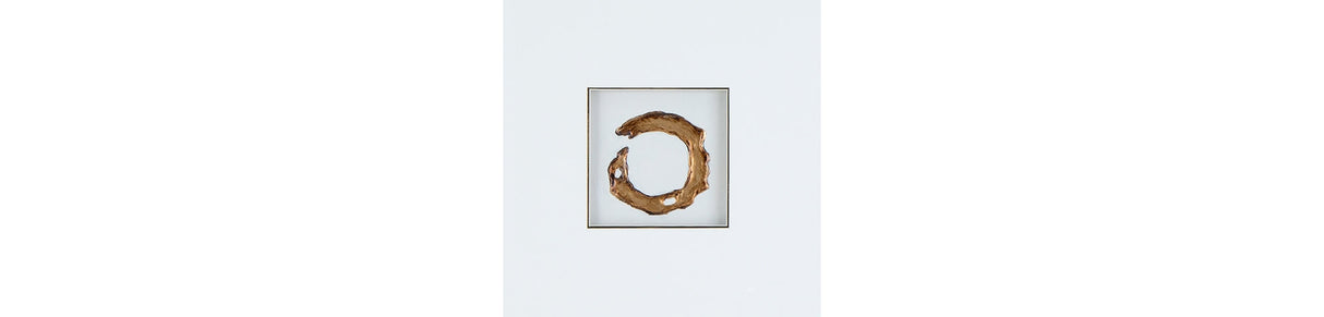 Dallbourne White/Gold Finish Wall Art (Set of 4) by ASHLEY FURNITURE at Eve Furniture