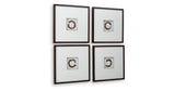 Dallbourne White/Gold Finish Wall Art (Set of 4) by ASHLEY FURNITURE at Eve Furniture