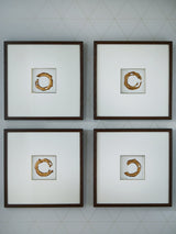 Dallbourne White/Gold Finish Wall Art (Set of 4) by ASHLEY FURNITURE at Eve Furniture
