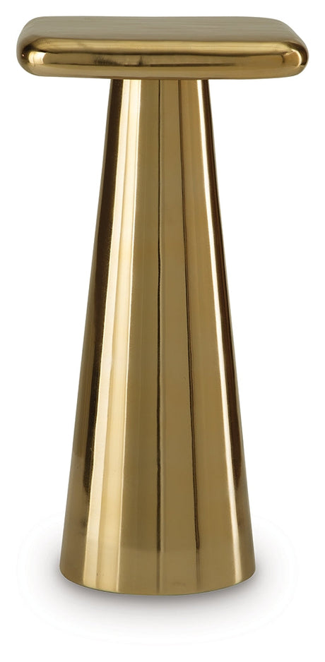 Dallenburg Gold Finish Accent Table by Ashley at Eve Furniture