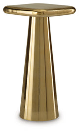 Dallenburg Gold Finish Accent Table by ASHLEY FURNITURE at Eve Furniture